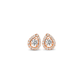 Boucles d'oreilles One More  Salina Diamants Or Rose