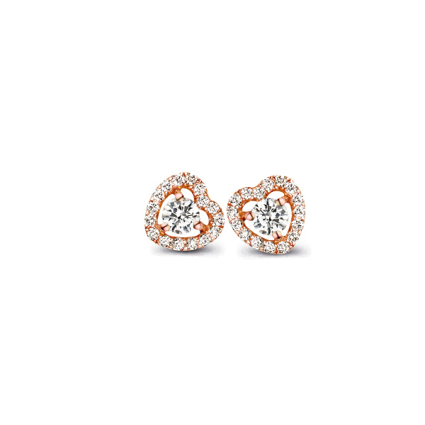 Boucles d'oreilles One More  Salina Diamants Or Rose