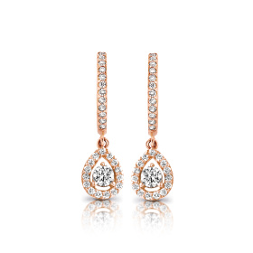 Boucles d'oreilles One More  Salina Diamants Or Rose