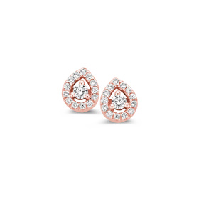 Boucles d'oreilles One More  Salina Diamants Or Rose