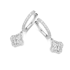 Boucles d'oreilles One More  Salina Diamants Or Blanc