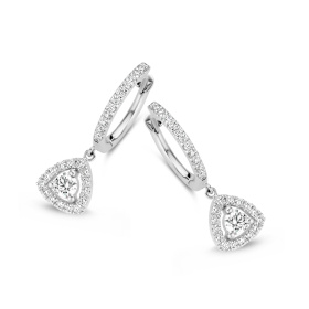 Boucles d'oreilles One More  Salina Diamants Or Blanc