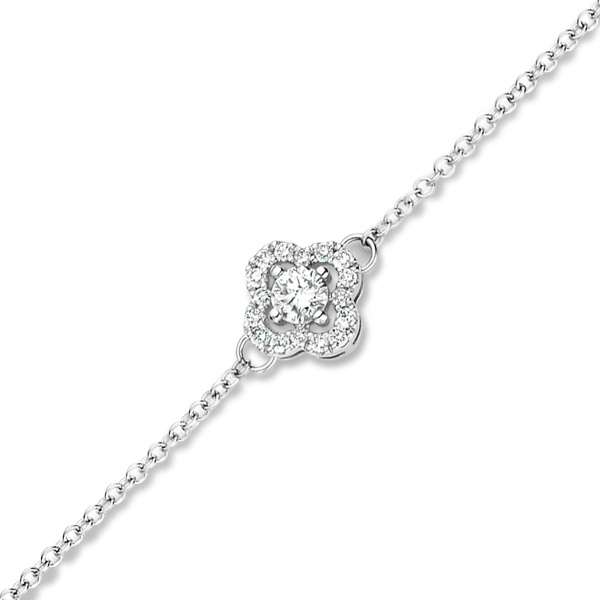 Bracelet One More  Salina Diamants Or Blanc