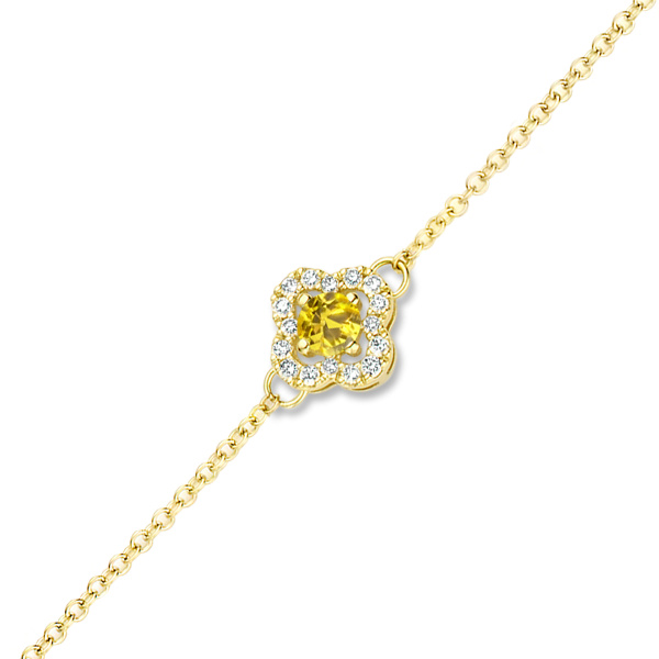 Bracelet One More  Salina saphir jaune et Diamants Or Jaune