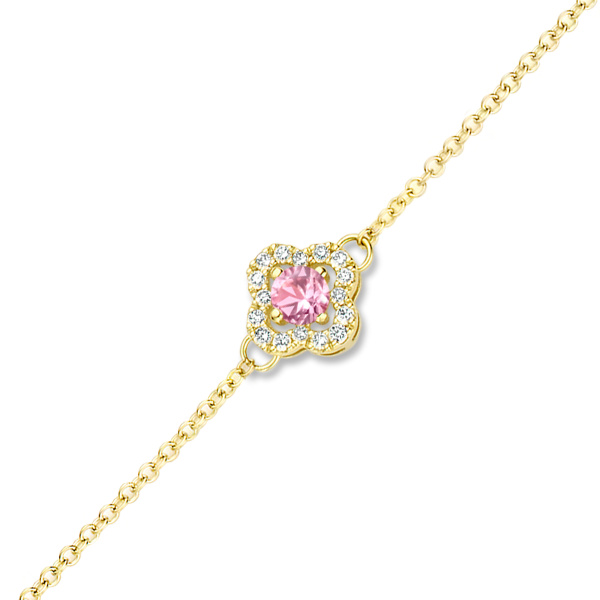 Bracelet One More  Salina saphir jaune et Diamants Or Rose