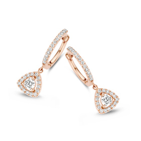 Boucles d'oreilles One More  Salina Diamants Or Rose