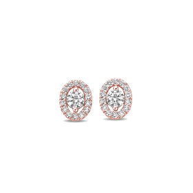 Boucles d'oreilles One More  Salina Diamants Or Rose