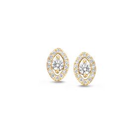 Boucles d'oreilles One More  Salina Diamants Or Jaune