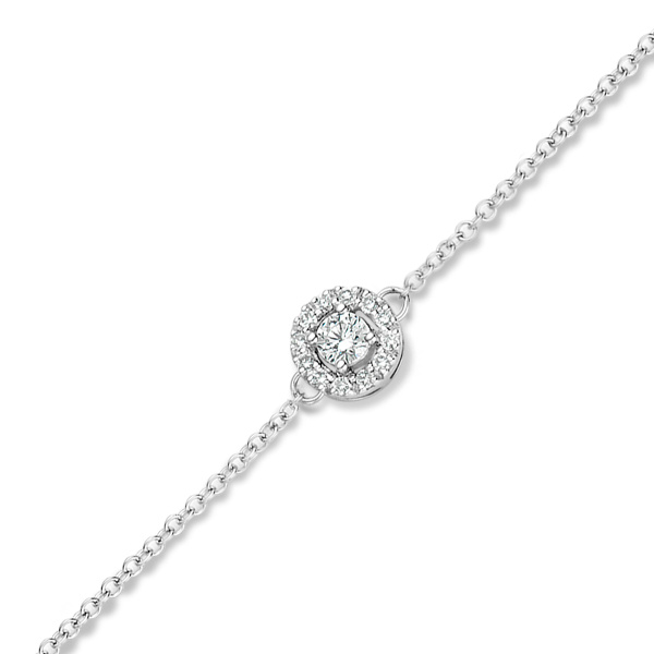 Bracelet One More  Salina Diamants Or Blanc