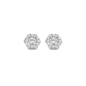 Boucles d'oreilles One More  Salina Diamants Or Blanc