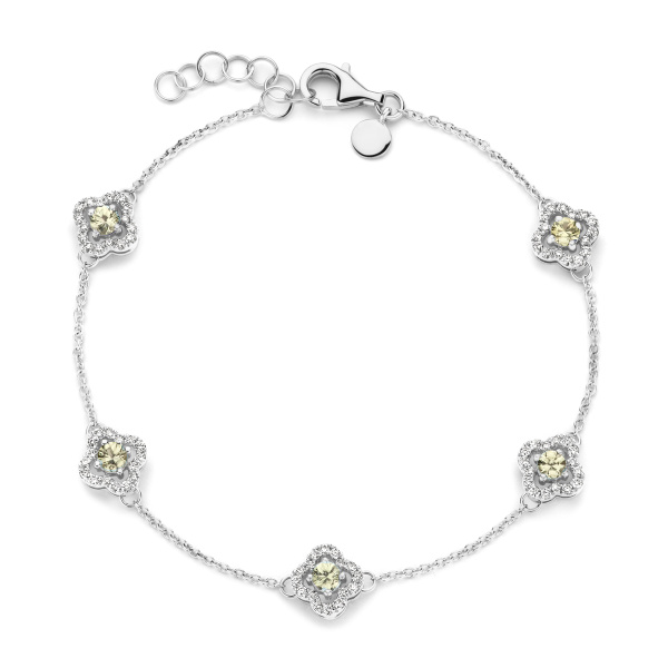 Bracelet One More  Salina saphir vert et Diamants Or Blanc