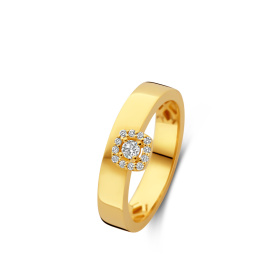 Bague One More  solitaire Salina diamant Or Jaune