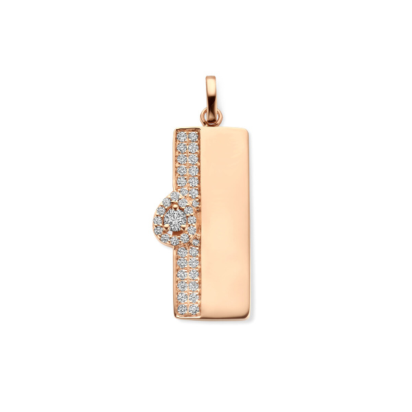 Pendentif One More Pendentif Salina Diamants Or Rose