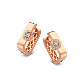 Boucles d'oreilles One More  Salina Diamants Or Rose