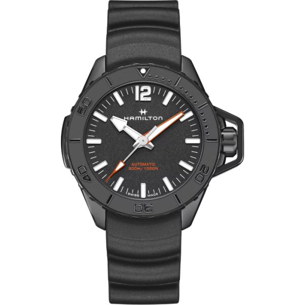 Montre Hamilton Khaki Navy Frogman Automatique PVD Noir 46mm