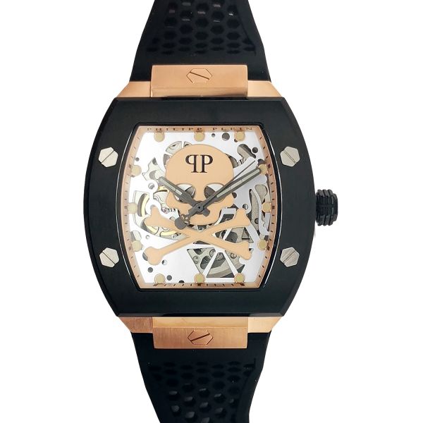 Montre Homme Philipp Plein Bracelet Silicone Noire