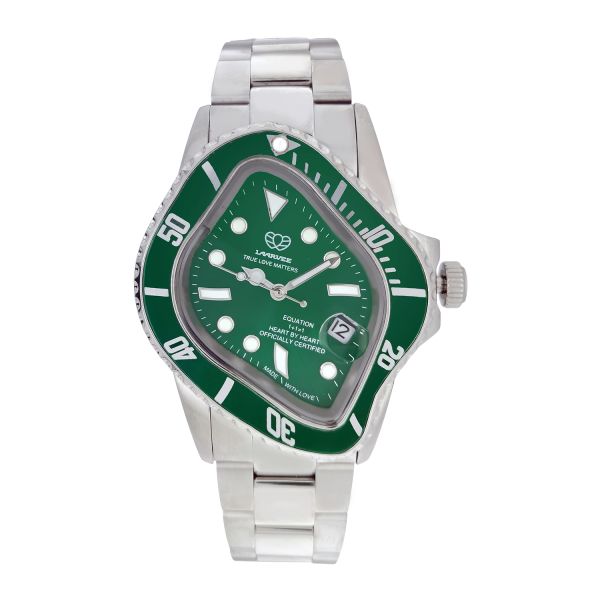 Montre Occasion Laarvee Silver Precision Steel Cadran Vert