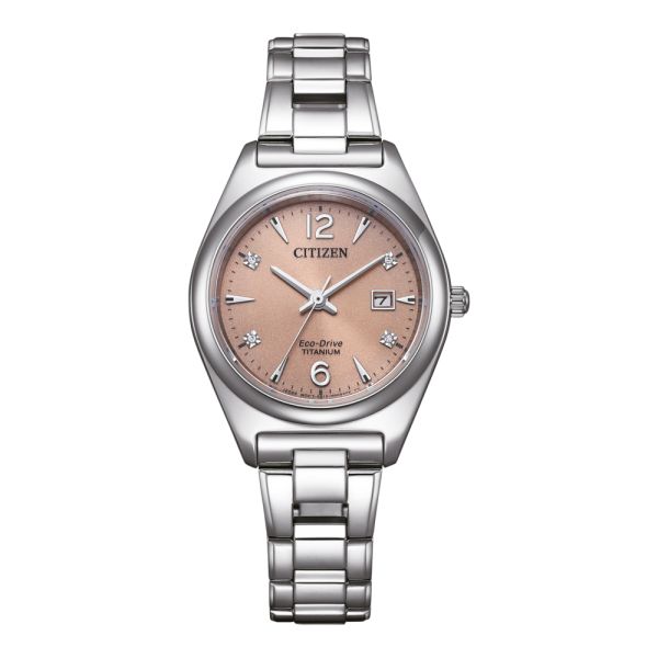 Montre Citizen Super Titanium Ladies Eco-drive Cadran Saumon