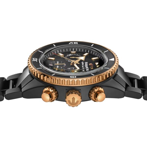 Montre Rado Captain Cook Chronographe Automatique Céramique Haute Technologie 43.0 mm