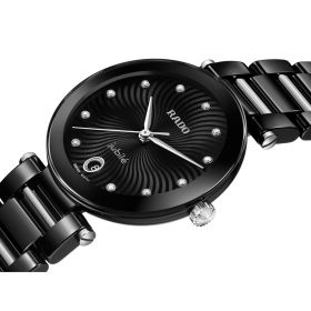 Montre Rado LaCoupole Cadran Noir Serti Diamants 31.0 mm