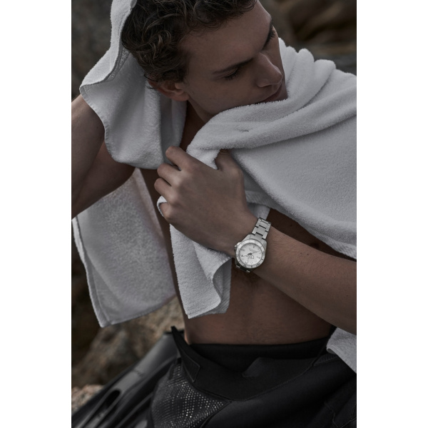 Montre Certina Montre Homme Automatique Blanc Acier Automatique Cadran Blanc