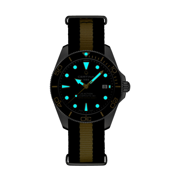 Montre Certina Montre Homme Automatique Noir Acier Automatique Cadran Noir