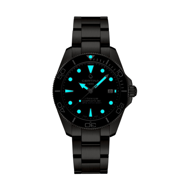 Montre Certina Montre Homme Automatique Bleu Titane Automatique Cadran Bleu
