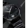 Montre Certina Montre Homme Automatique Noir Revêtement PVD Acier Automatique Cadran Noir