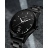 Montre Certina Montre Homme Automatique Noir Revêtement PVD Acier Automatique Cadran Noir