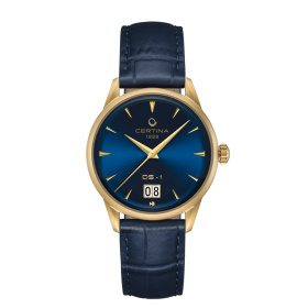 Montre Certina Montre Homme Automatique Bleu Revêtement PVD Acier Automatique Cadran Bleu