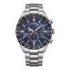 Montre Citizen Radio Controlled Super Titanium Eco-drive Cadran Bleu