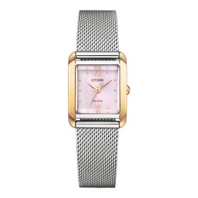 Montre Citizen Citizen L Carrée Eco-drive Cadran Rose