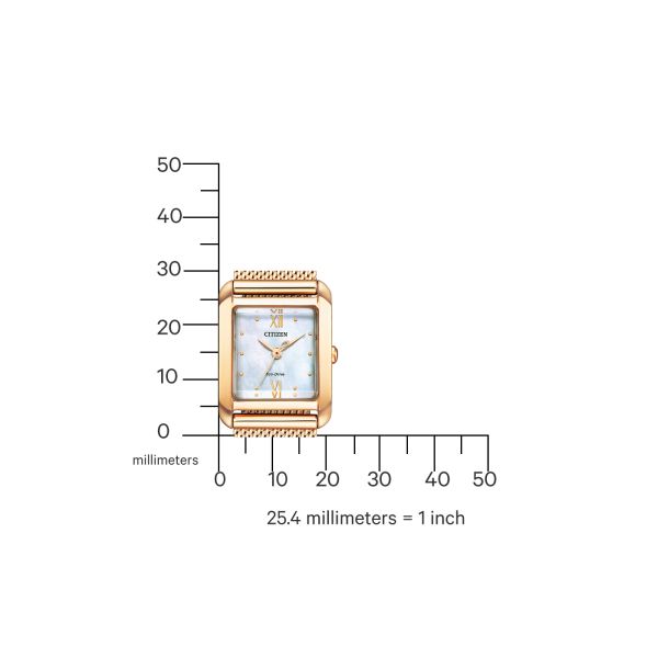 Montre Citizen Citizen L Carrée Eco-drive Cadran Nacre