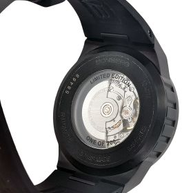 Montre Occasion Bomberg Automatique Date Cadran Noir Bracelet Caoutchouc