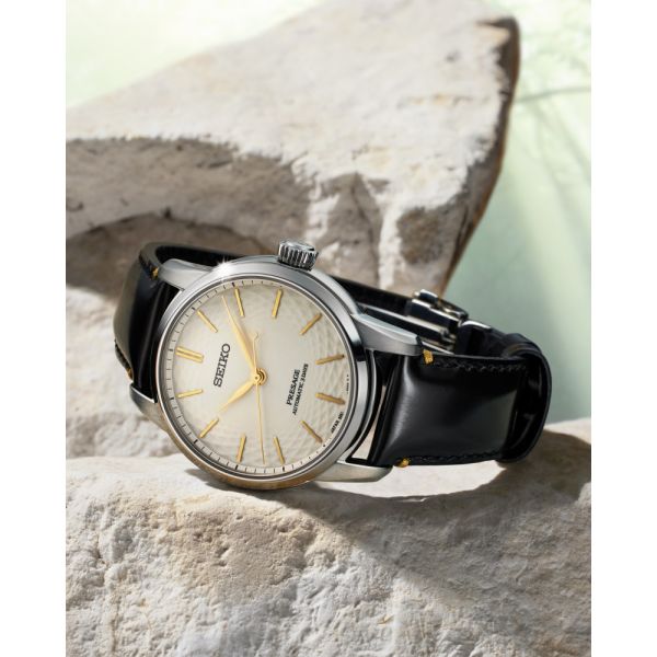 Montre Seiko Presage automatique Edition limitée en porcelaine SPB497J1