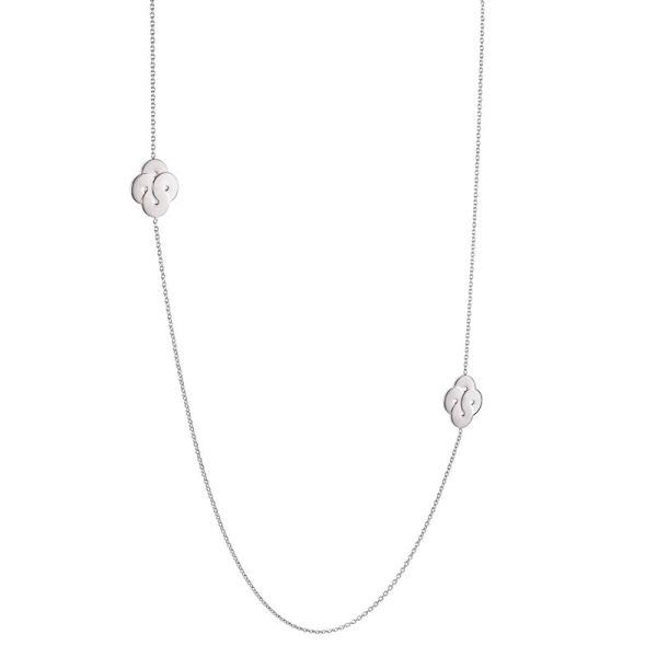 Sautoir Arthus Bertrand Enlacé Argent 3 motifs