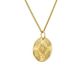 Médaille Arthus Bertand 25mm Roi Soleil Vermeil Satiné