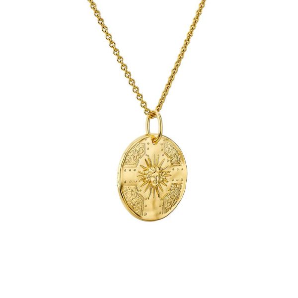 Médaille Arthus Bertand 25mm Roi Soleil Vermeil Satiné