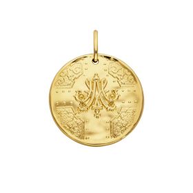 Médaille Arthus Bertand 25mm Marie-Antoinette Vermeil Satiné