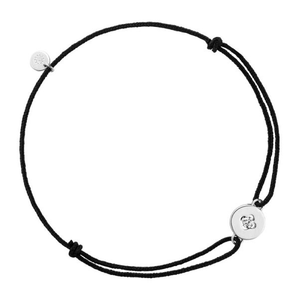 Bracelet Arthus Bertrand Royale Cordon Diamant Or Blanc