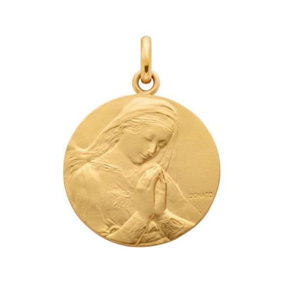 Médaille Baptême Arthus Bertrand Vierge de Donatello