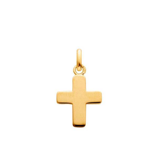 Pendentif Arthus Bertrand Baby Cross Or Jaune