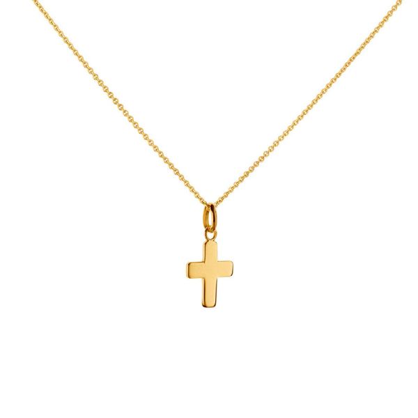 Pendentif Arthus Bertrand Baby Cross Or Jaune