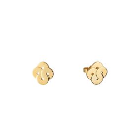 Boucles d'Oreilles Arthus Bertrand Enlacé Grand Modèle Or Jaune