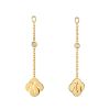 Boucles d'Oreilles Arthus Bertrand Enlacé Pendantes Or Jaune