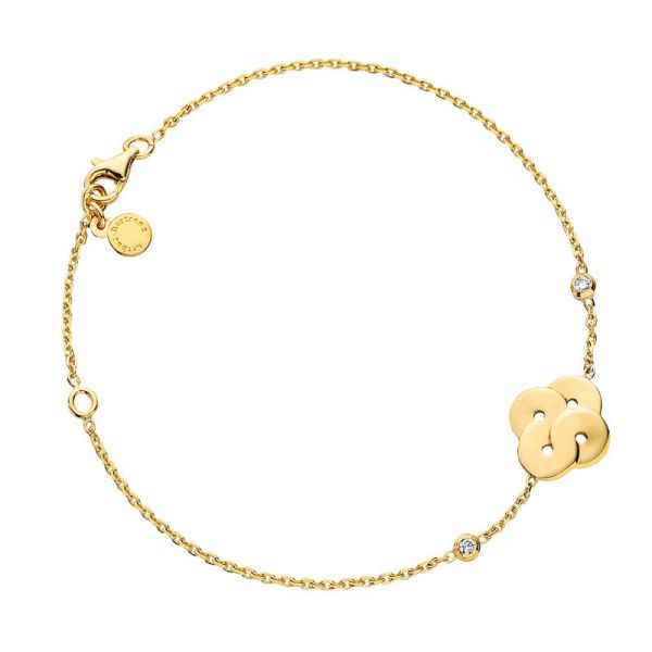 Bracelet Arthus Bertrand Enlacé Diamant Or Jaune