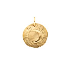 Médaille Arthus Bertand 16mm l'Éclipse Or Jaune Sablé