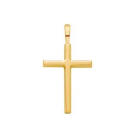 Pendentif Arthus Bertrand Croix Fil Carré Or Jaune