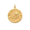 Médaille Arthus Bertrand 18mm Pluie d'Etoiles Or Jaune Poli
