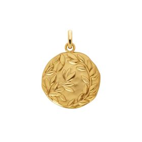 Médaille Arthus Bertand 18mm Daphné Or Jaune Satiné